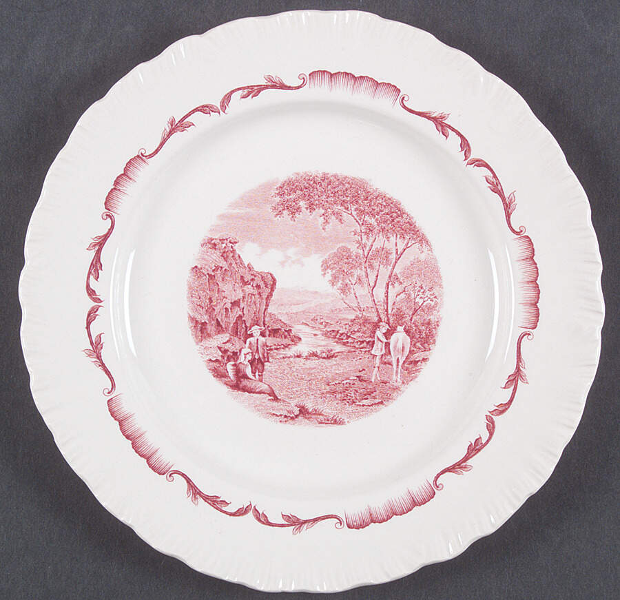 Salvator Red Salad Plate by Wedgwood-1