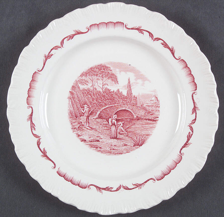 Salvator Red Salad Plate by Wedgwood-1