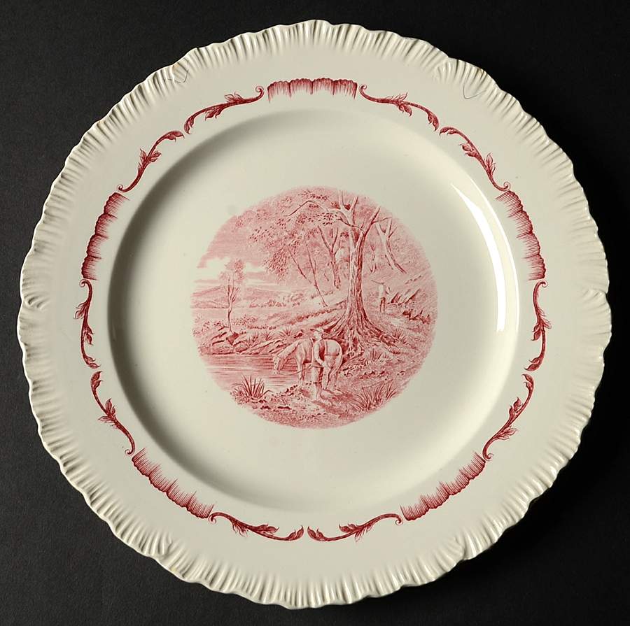 Salvator Red Dinner Plate by Wedgwood-1