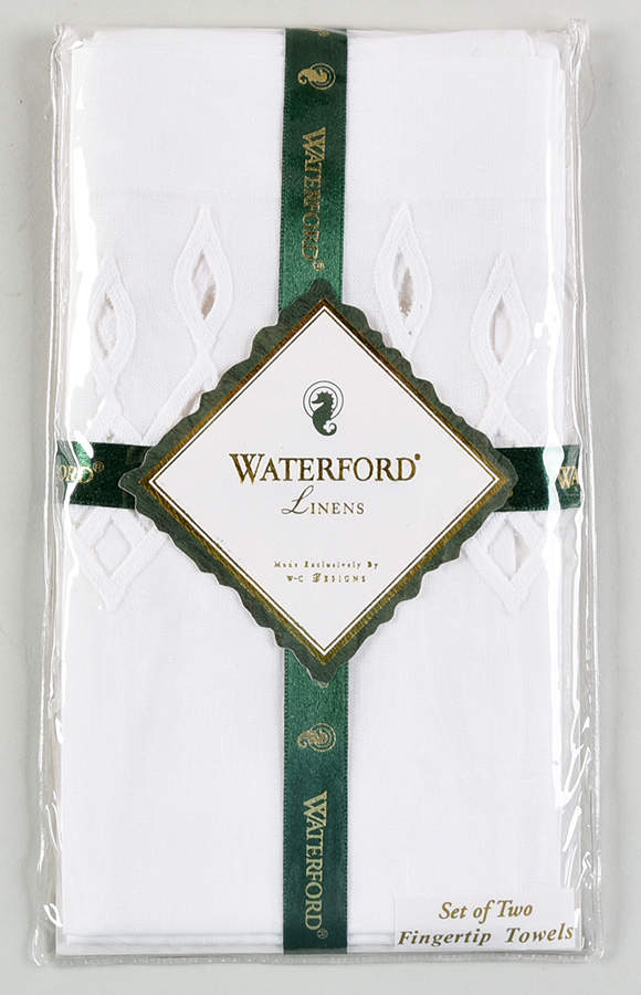 Lismore Platinum (Set of 2) Cloth Fingertip Towels by Waterford China-1