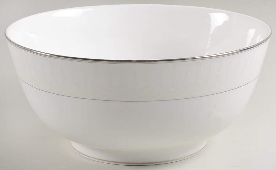 Lismore Platinum 9" Salad Serving Bowl by Waterford China-1