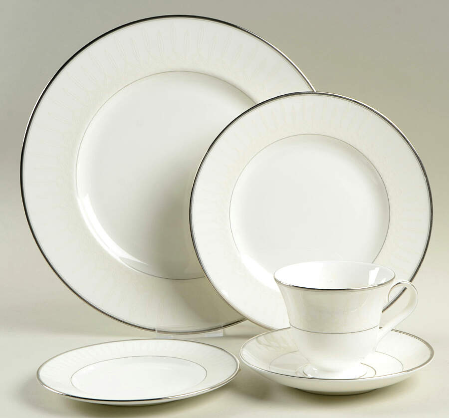 Lismore Platinum 40  Piece Estate Set by Waterford China-1