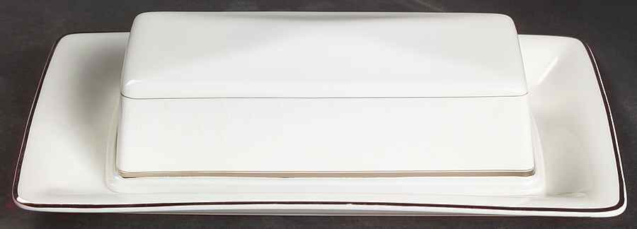 Lismore Platinum 1/4 Lb Covered Butter by Waterford China-1