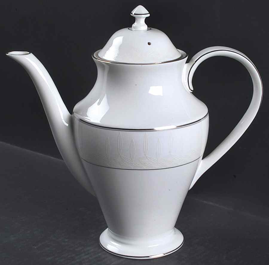 Lismore Platinum Tea/Coffee Pot & Lid by Waterford China-1