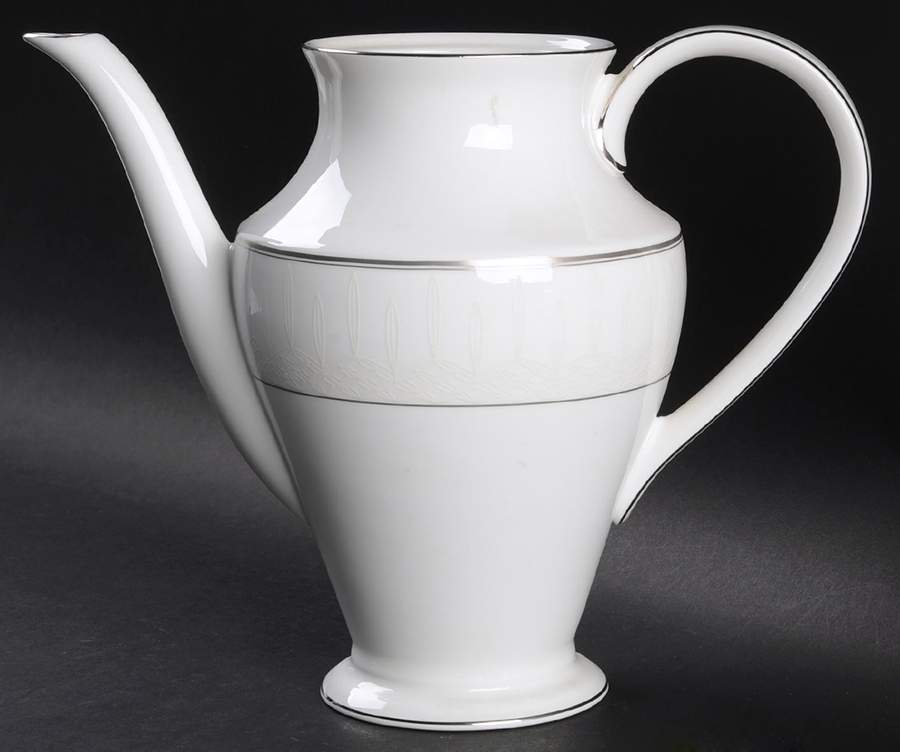 Lismore Platinum Tea/Coffee Pot No Lid by Waterford China-1