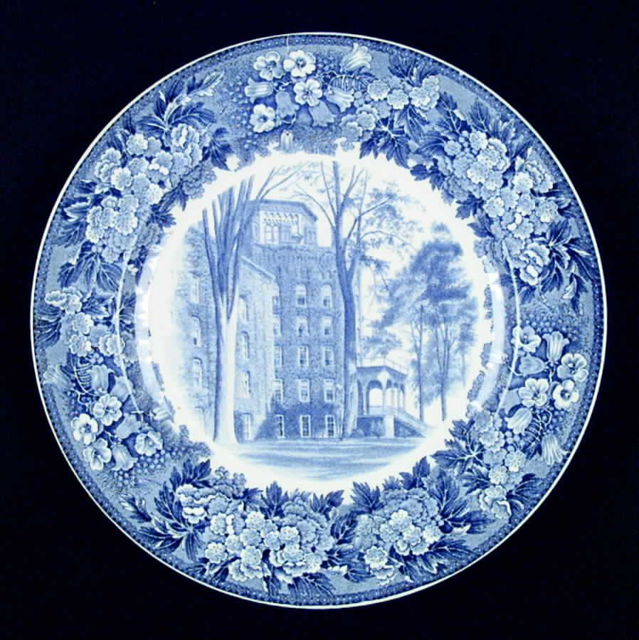 Elmira College Blue Dinner Plate by Wedgwood-1