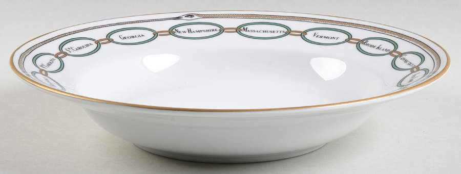 The White House Collection (Black Backstamp) Large Rim Soup Bowl by Woodmere-1