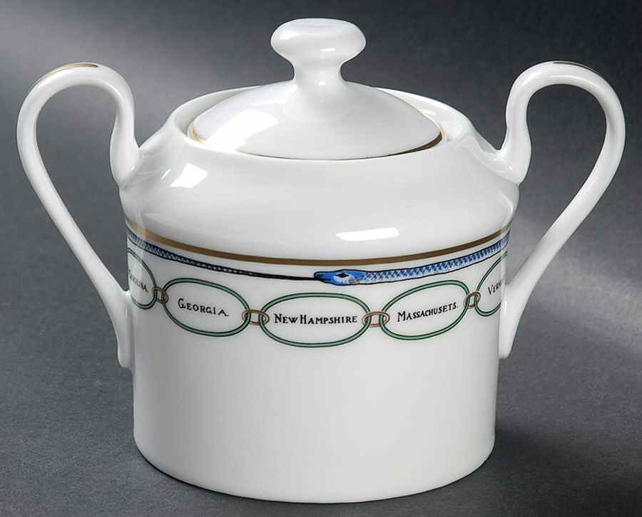 The White House Collection (Black Backstamp) Sugar Bowl & Lid by Woodmere-1
