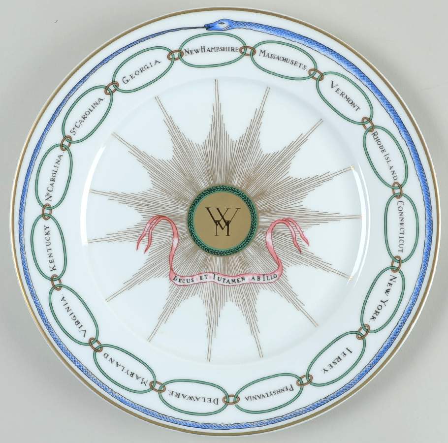 The White House Collection (Black Backstamp) Dinner Plate by Woodmere-1
