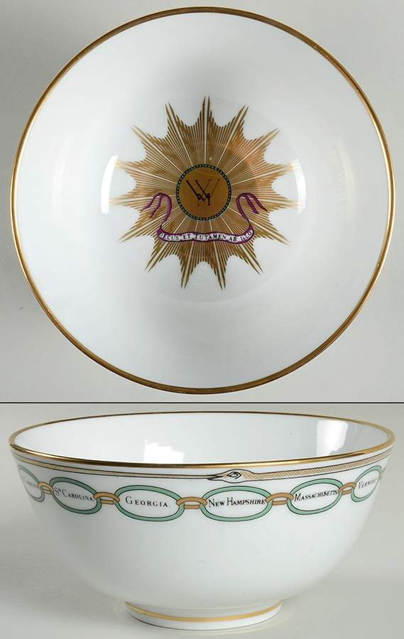 The White House Collection (Black Backstamp) Presentation Bowl by Woodmere-1