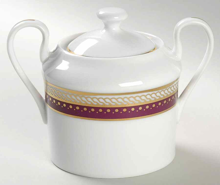 The White House Collection (Black Backstamp) Sugar Bowl & Lid by Woodmere-1