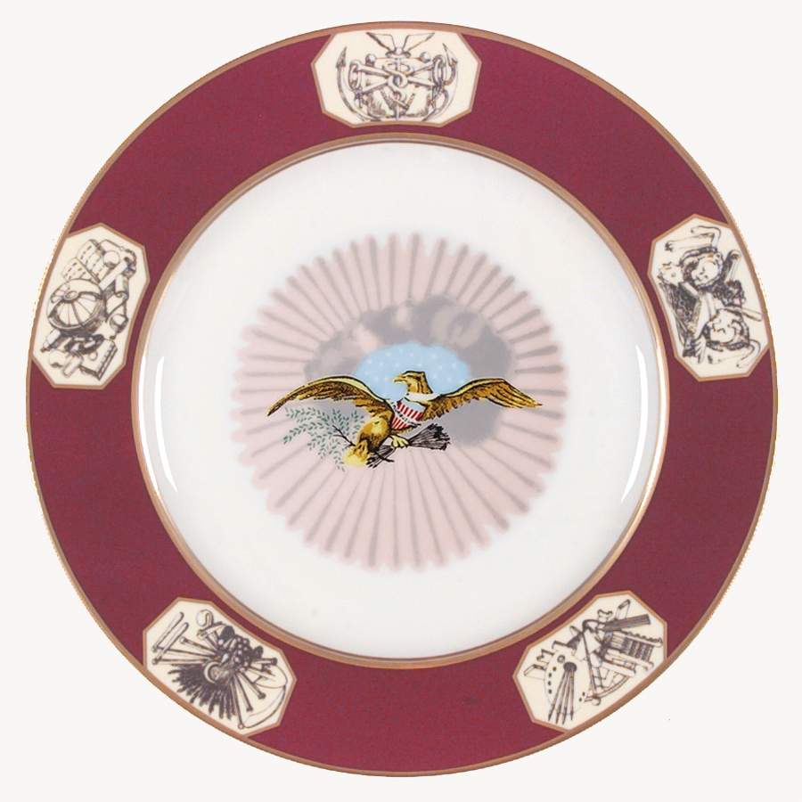 The White House Collection (Black Backstamp) Dinner Plate by Woodmere-1