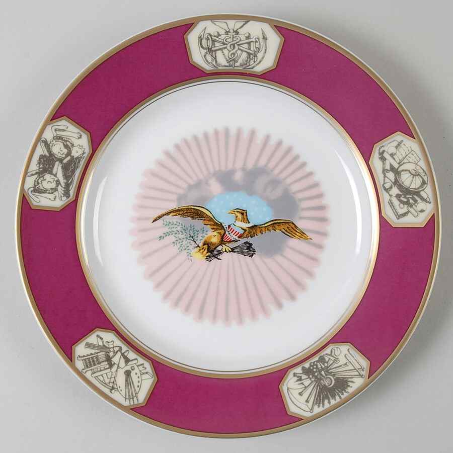 The White House Collection (Black Backstamp) Salad/Dessert Plate by Woodmere-1