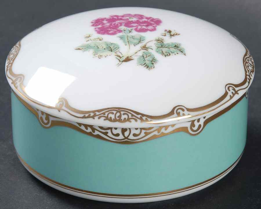 The White House Collection (Black Backstamp) 3" Round Box & Lid by Woodmere-1