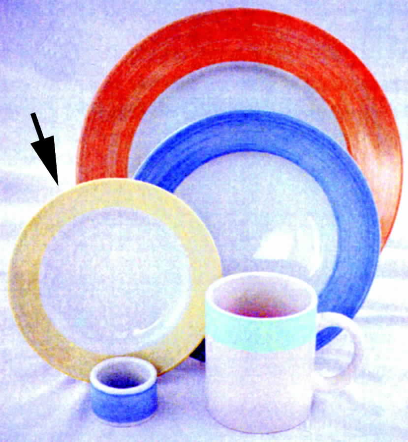 Playa Del Coma Citron (Yellow) Salad Plate by Woodmere-1