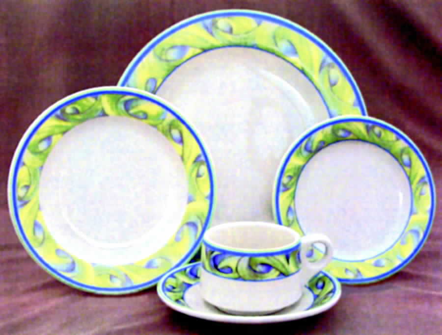 Livorno Dinner Plate by Woodmere-1