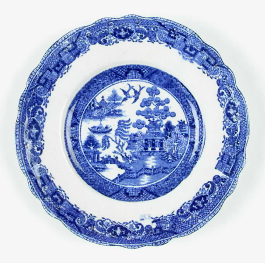 Willow Blue (Scalloped, No Trim) Bread & Butter Plate by Wedgwood-1