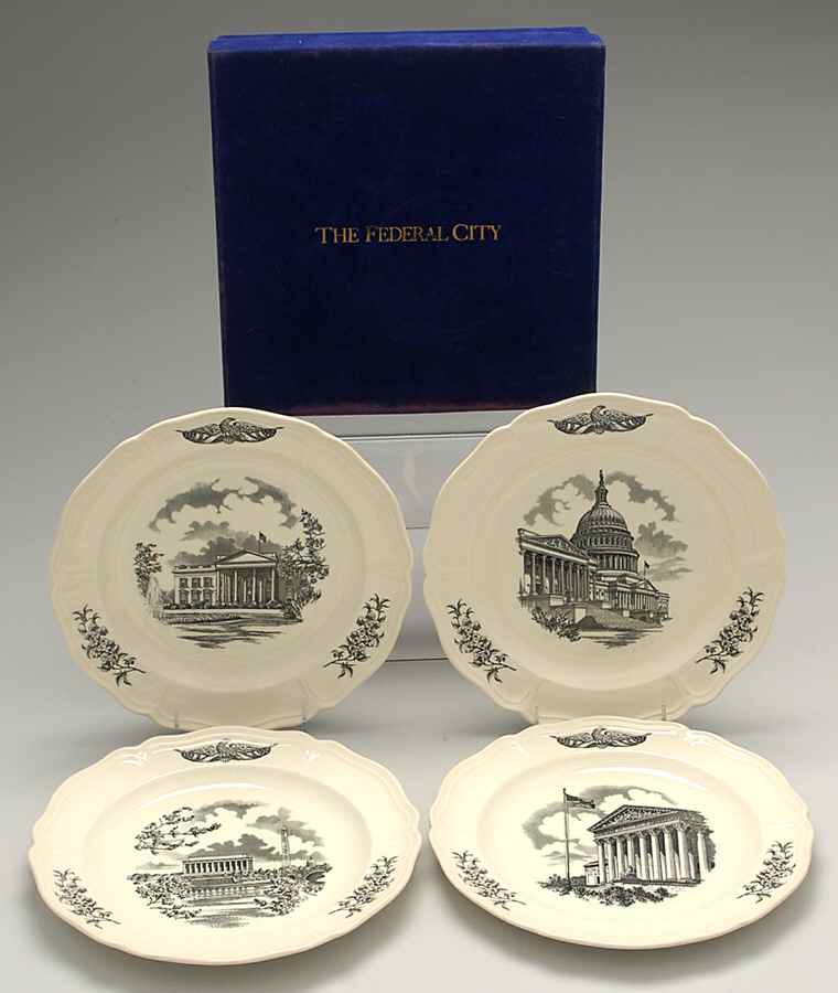 The Federal City Dinner Plate - Set of 4 Boxed by Wedgwood-1