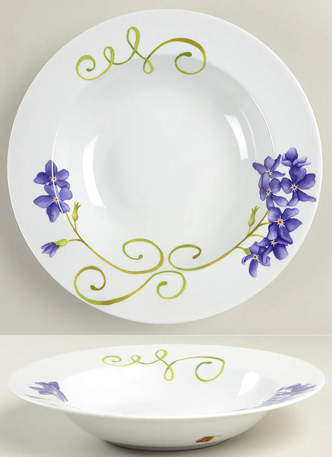 Lyrical Blooms Large Rim Soup Bowl by Westbury Court-1