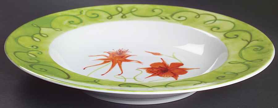 Lyrical Blooms 12" Individual Pasta Bowl by Westbury Court-1