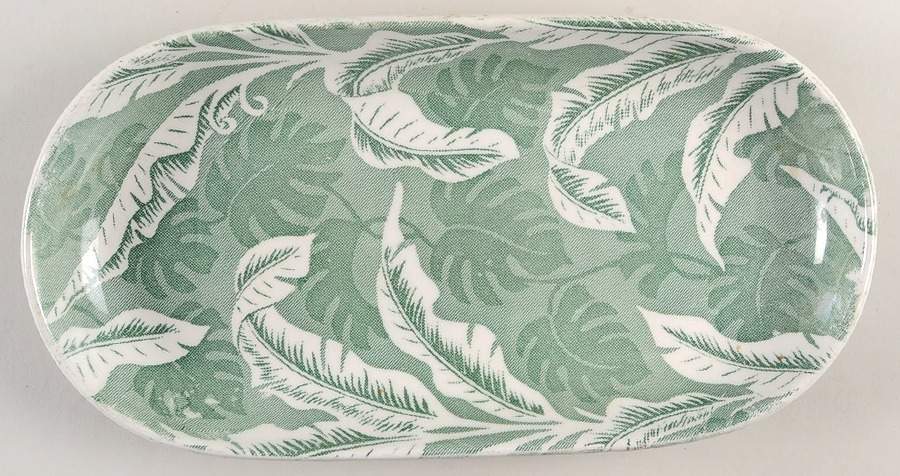 Shadowleaf 11" Oval Serving Platter by Wallace (American)-1