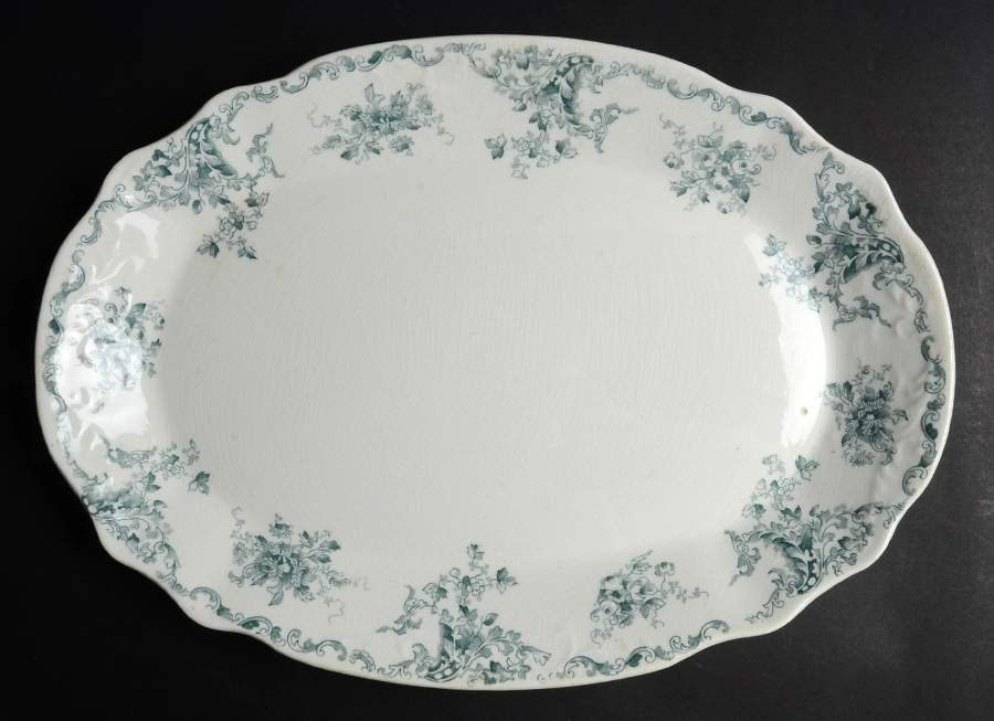 Adelaide 15" Oval Serving Platter by Willets (USA)-1