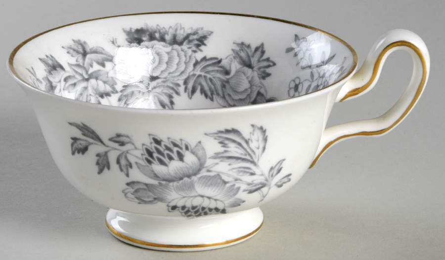 Avon Gray (Gold) Flat Cup by Wedgwood-1