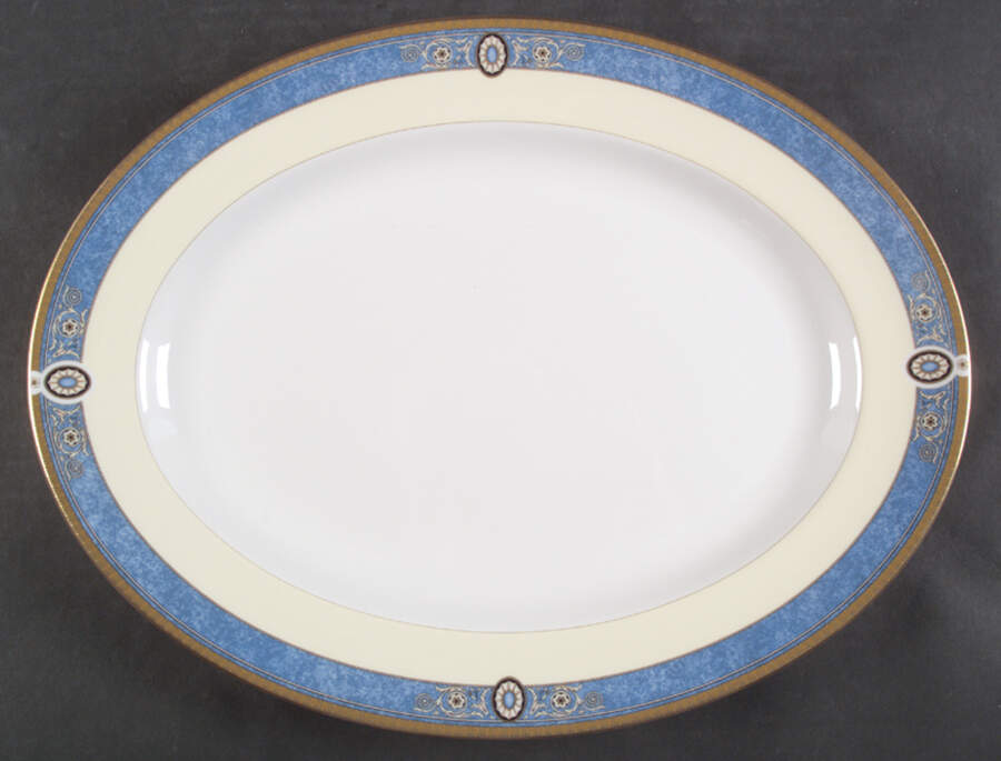 Madeleine 15" Oval Serving Platter by Wedgwood-1