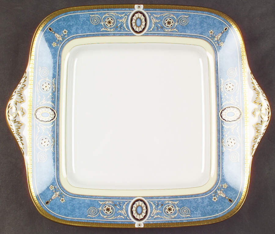 Madeleine Square Handled Cake Plate by Wedgwood-1