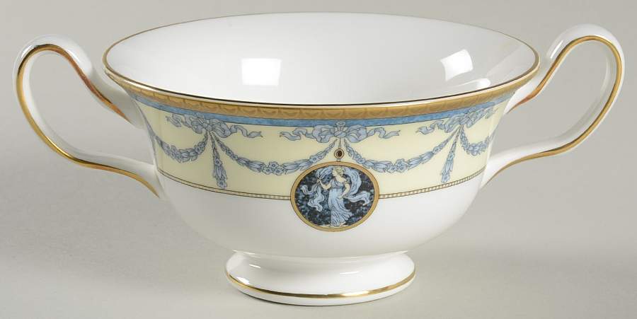 Madeleine Footed Cream Soup Bowl by Wedgwood-1