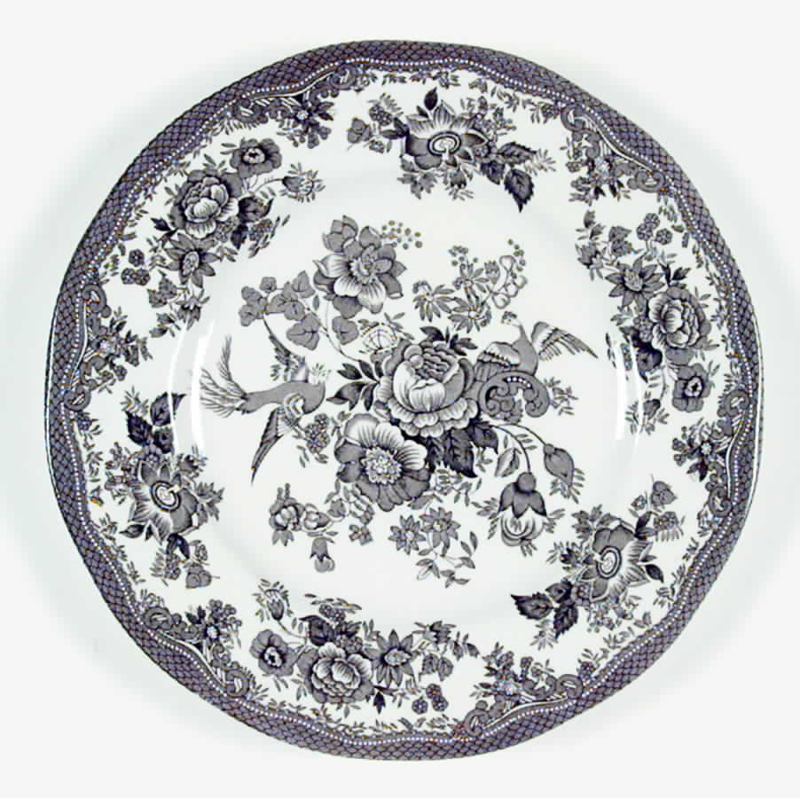 Asiatic Pheasant Black Luncheon Plate by Wedgwood-1