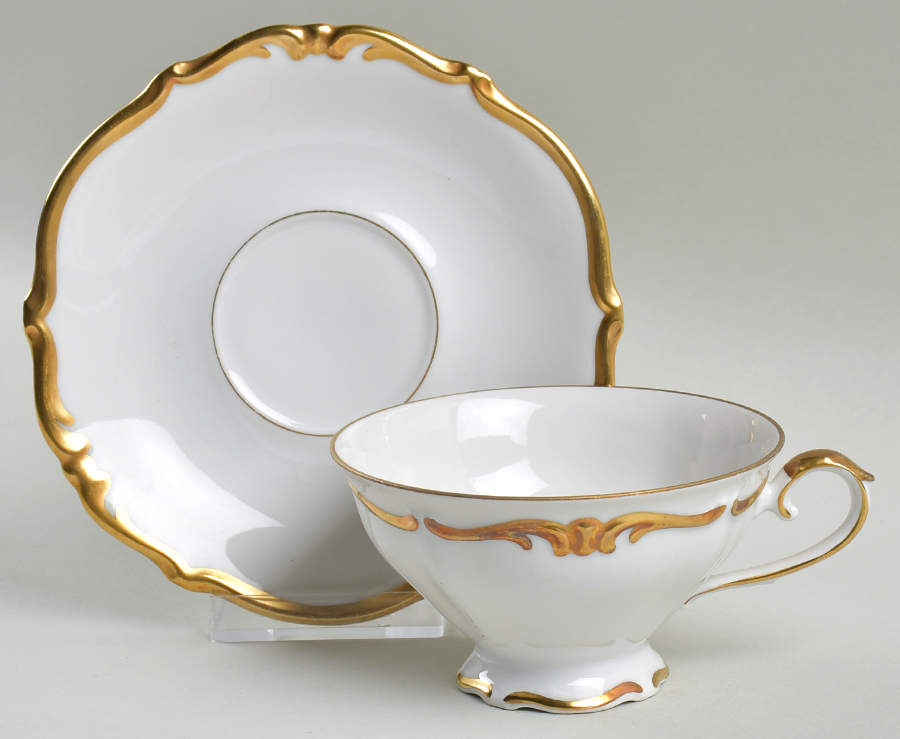 WIG298 Footed Cup & Saucer Set by Winterling - Bavaria-1