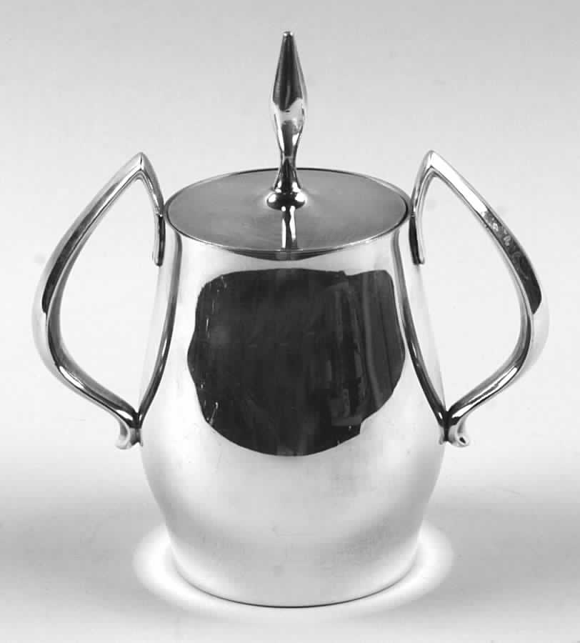 Cosmopolitan (Silverplate Hollowware) Sugar Bowl & Lid by Wallace Silver-1