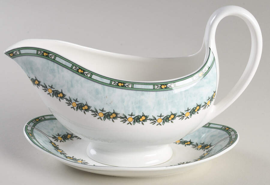 Clementines Gravy Boat & Underplate by Wedgwood-1