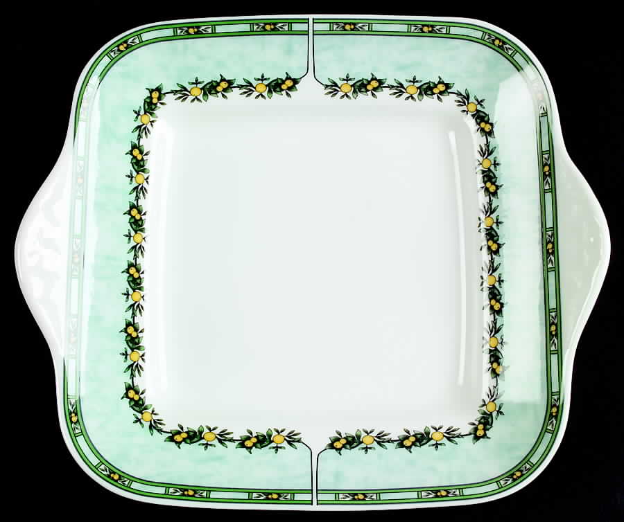 Clementines Square Handled Cake Plate by Wedgwood-1