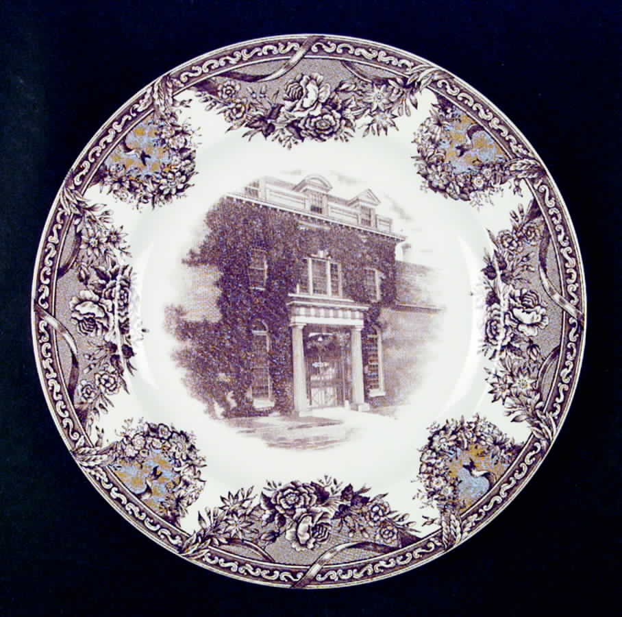 Salem College Brown Dinner Plate by Wedgwood-1