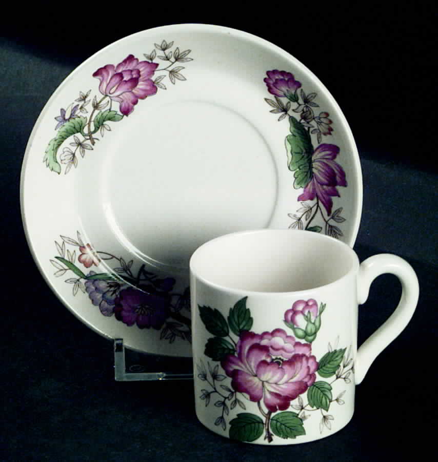 Charnwood (Earthenware) Flat Demitasse Cup & Saucer Set by Wedgwood-1