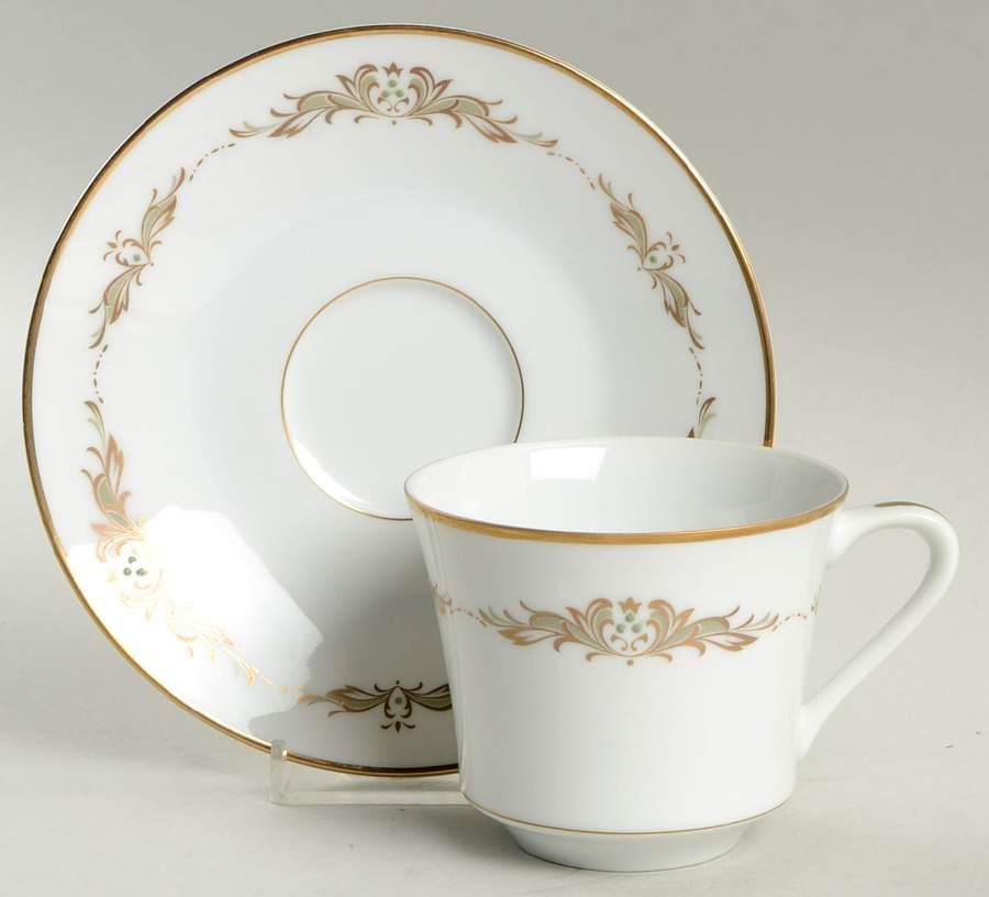 Wakefield Flat Cup & Saucer Set by Wyndham-1