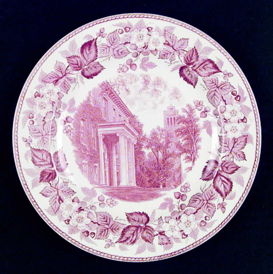Tufts College Pink Dinner Plate by Wedgwood-1