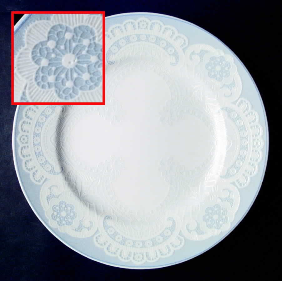 Queen Anne's Lace Blue Dinner Plate by Westbury Court-1