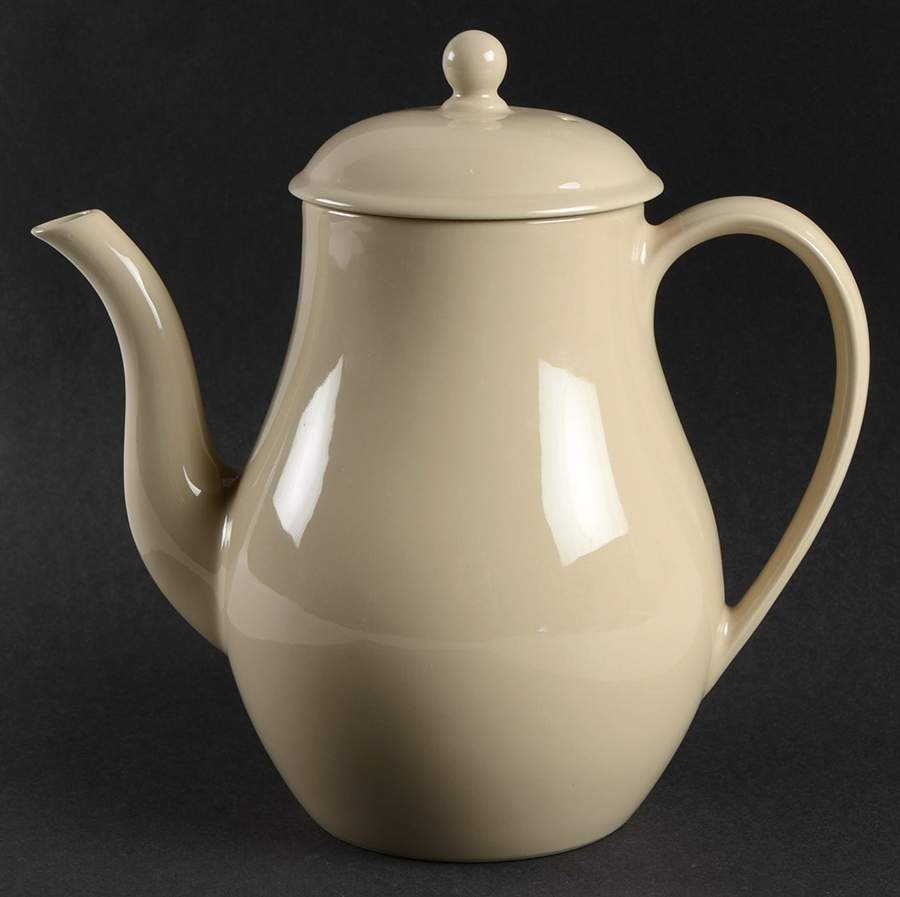 Drabware (Newer) Coffee Pot & Lid by Wedgwood-1