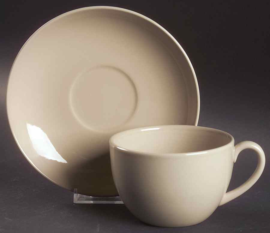 Drabware (Newer) Breakfast Cup & Saucer Set by Wedgwood-1