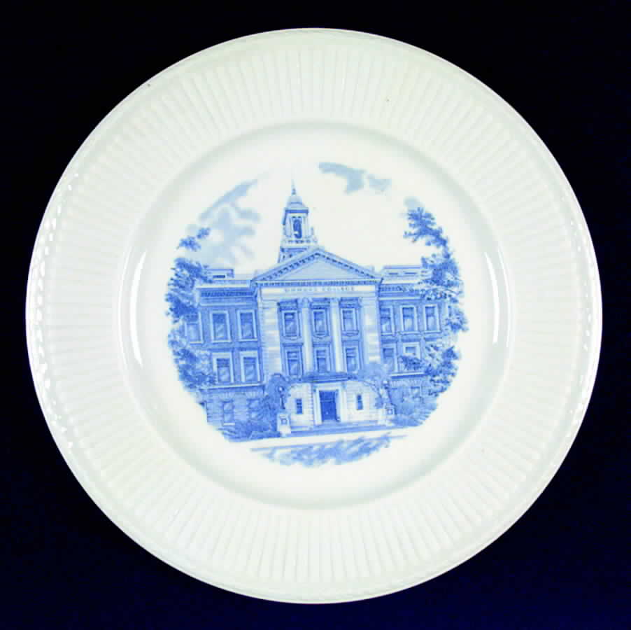 Simmons College Blue Dinner Plate by Wedgwood-1