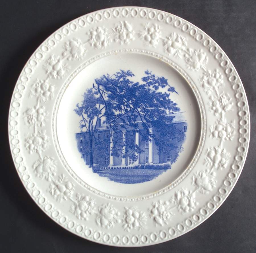 Greensboro College Blue Dinner Plate by Wedgwood-1
