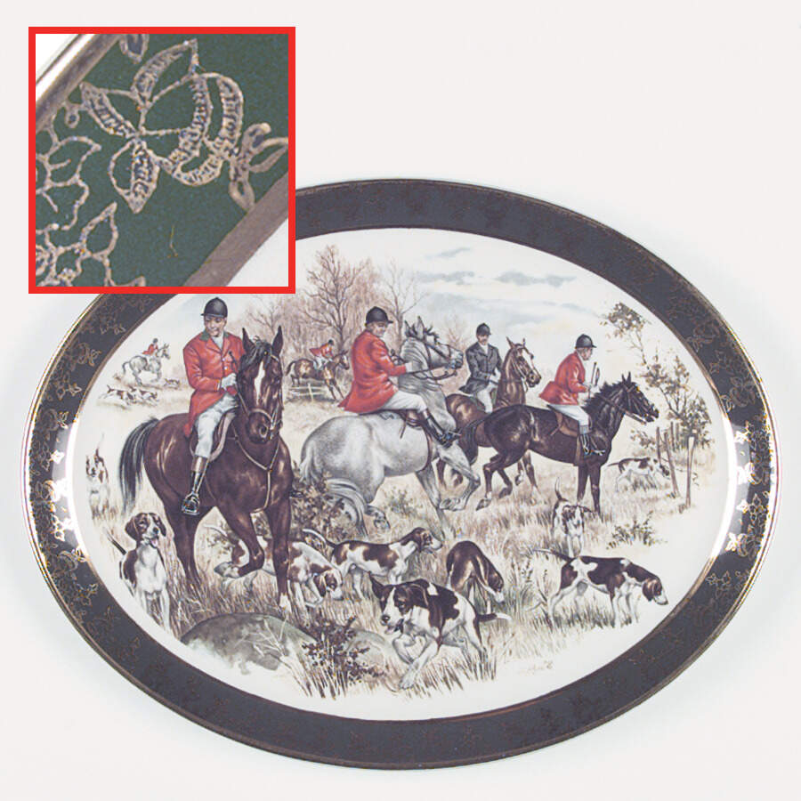 WEA4 14" Oval Serving Platter by JH Weatherby-1