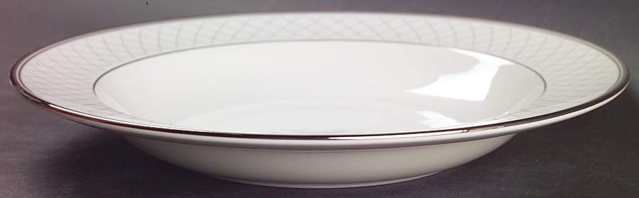 Crosshaven Platinum Large Rim Soup Bowl by Waterford China-1