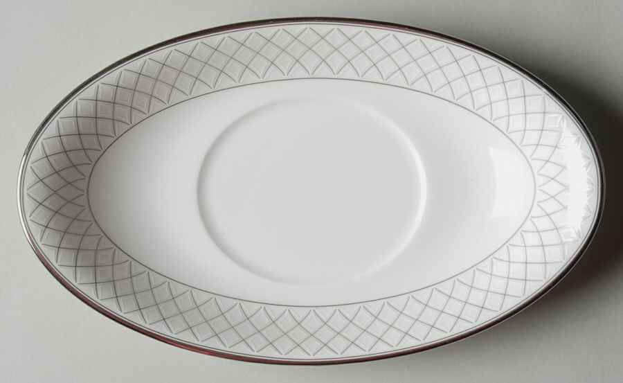 Crosshaven Platinum Underplate for Gravy Boat by Waterford China-1