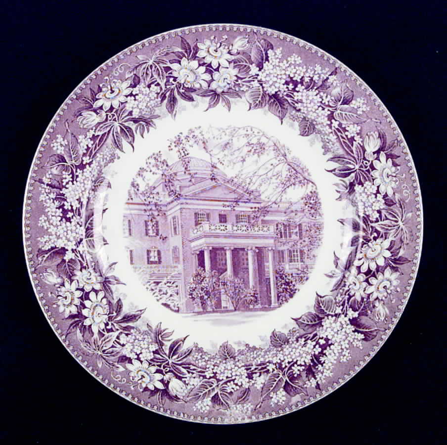 Longwood College Mulberry Dinner Plate by Wedgwood-1