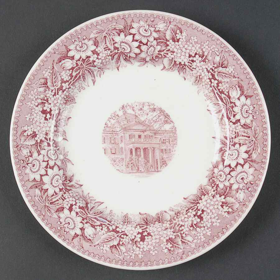 Longwood College Mulberry Bread & Butter Plate by Wedgwood-1