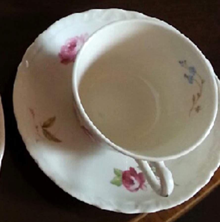 WAR55 Footed Cup & Saucer Set by Warwick-1